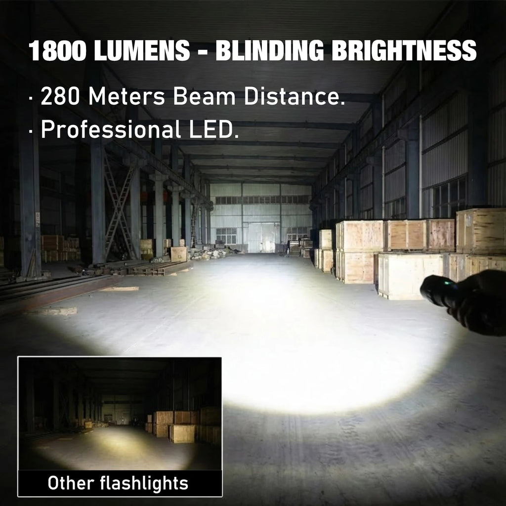 <span style="color:#00c8ff;">╗Waterproof</span> UltraFire T5 Tactical Flashlight 1800 Lumens