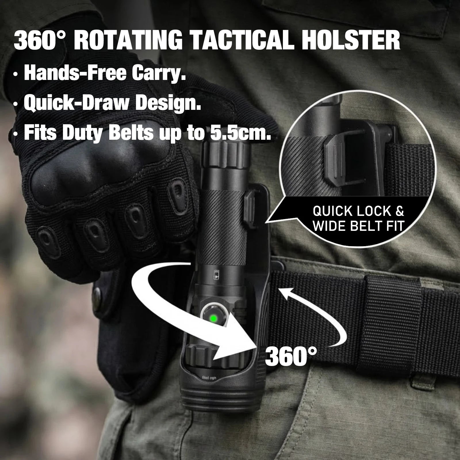 <span style="color:#00c8ff;">╗Waterproof</span> UltraFire T5 Tactical Flashlight 1800 Lumens